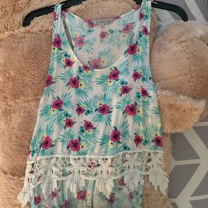 Charlotte Russe floral tank top